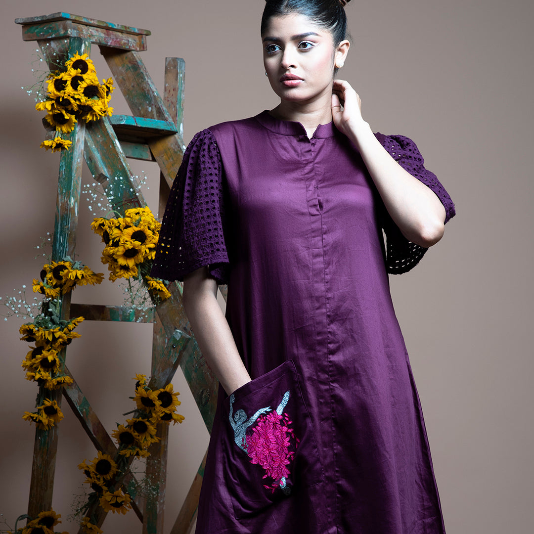 Purple dancing girl dress
