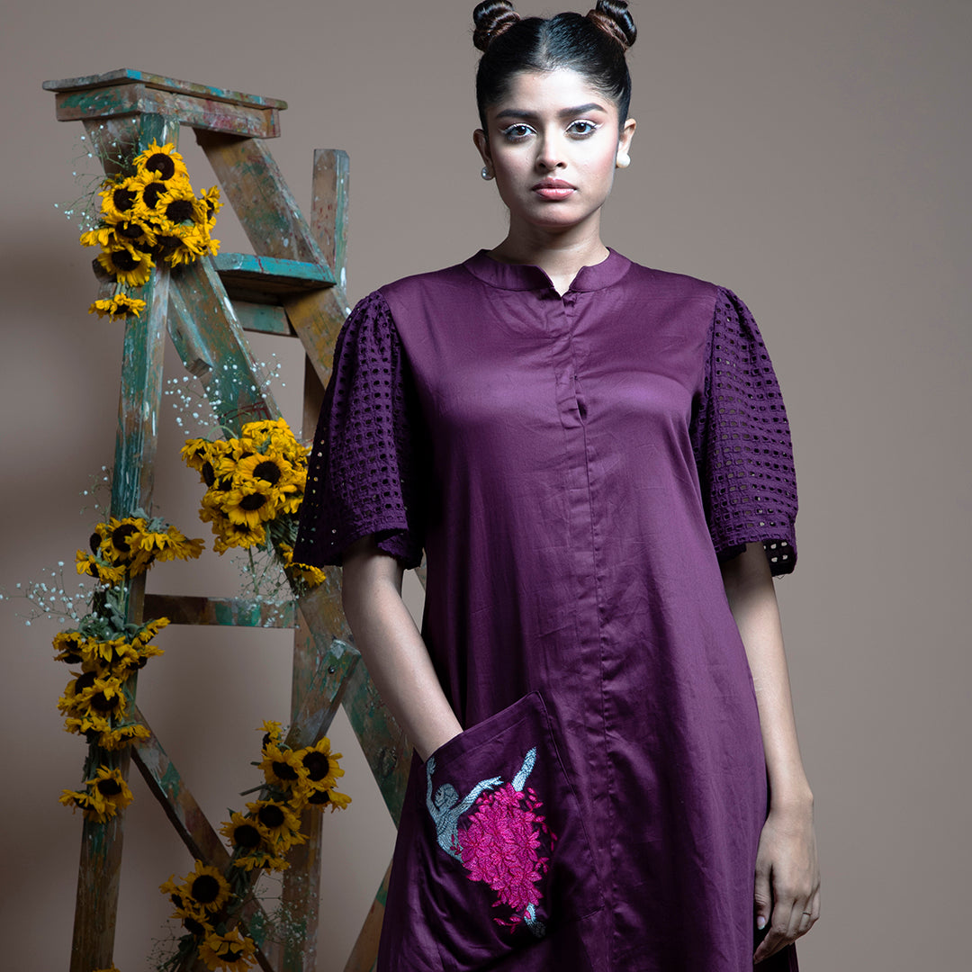 Purple dancing girl dress