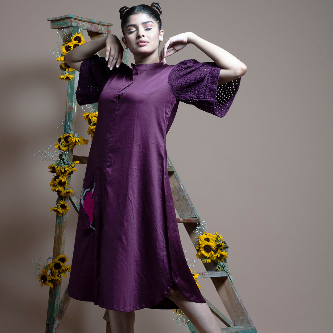 Purple dancing girl dress