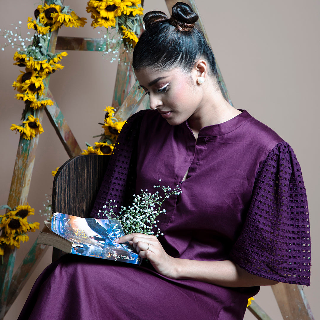 Purple dancing girl dress