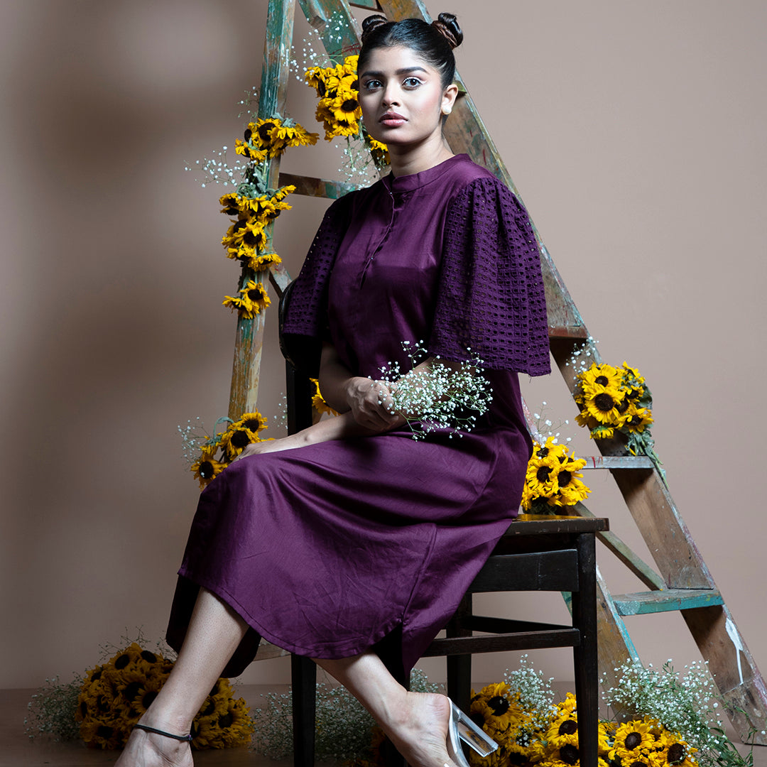 Purple dancing girl dress