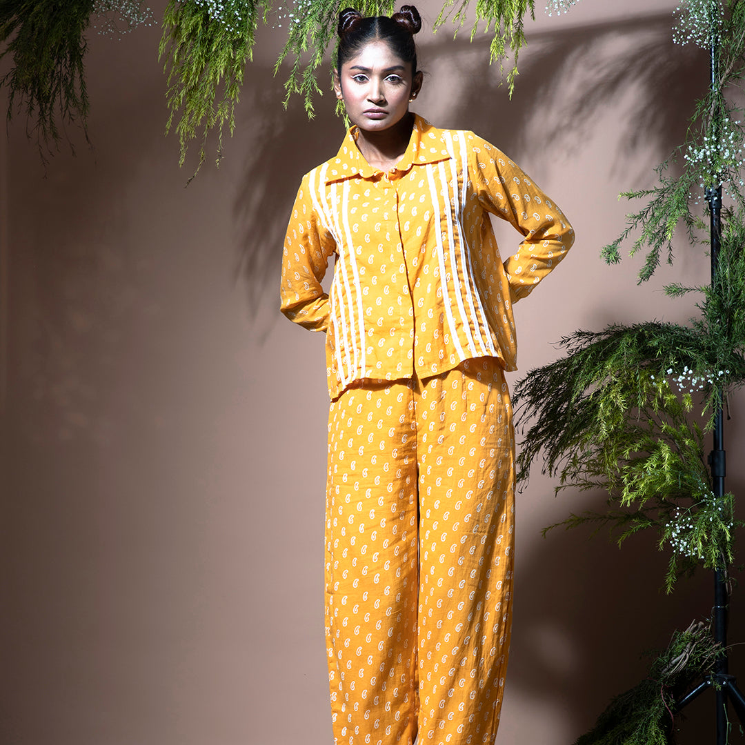 Yellow printed coordset