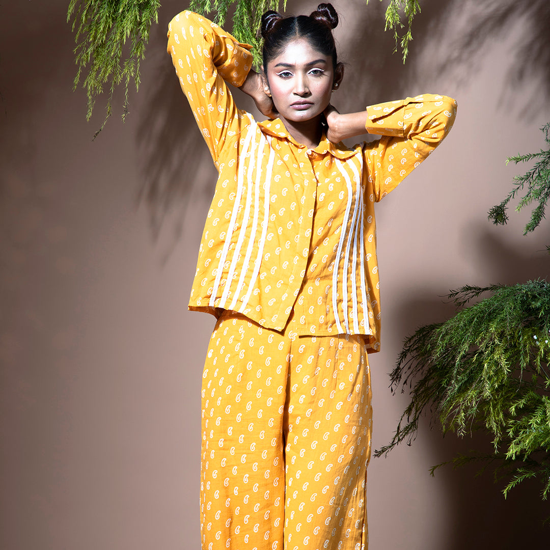 Yellow printed coordset