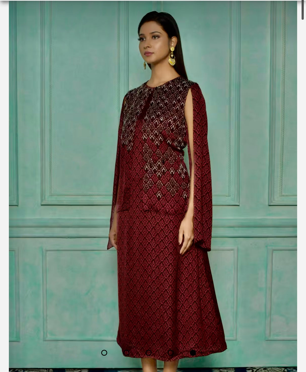 Anchor work brown dress