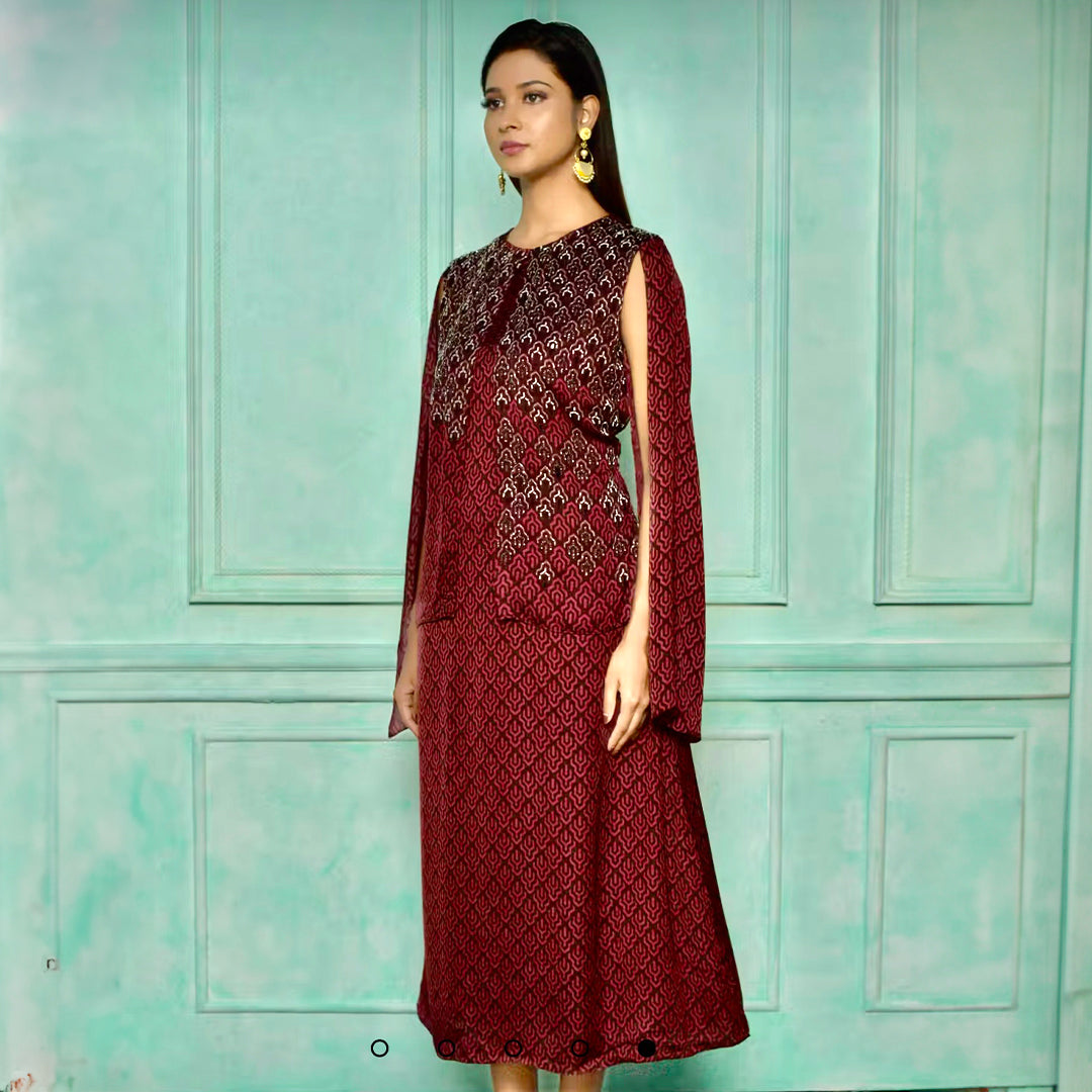 Printed modal stylish party wear