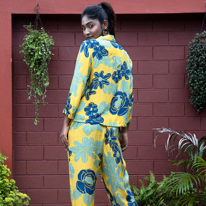 Yellow printed coordset
