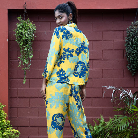 Yellow printed coordset