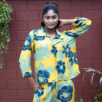 Yellow printed coordset
