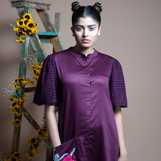 Purple dancing girl dress