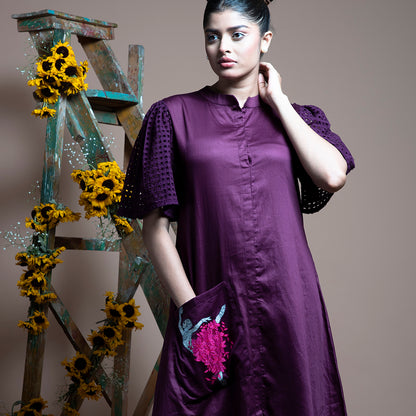 Purple dancing girl dress