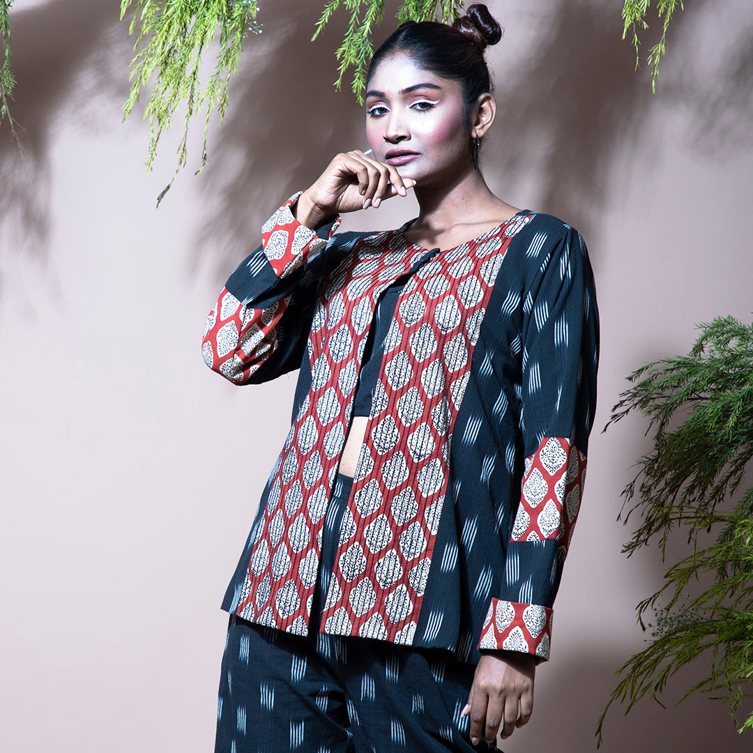Printed coordset black