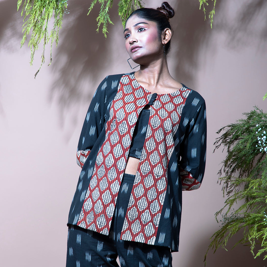 Printed coordset black