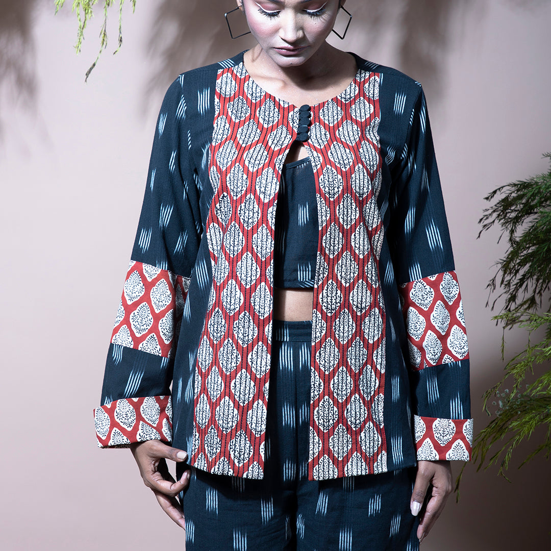 Printed coordset black