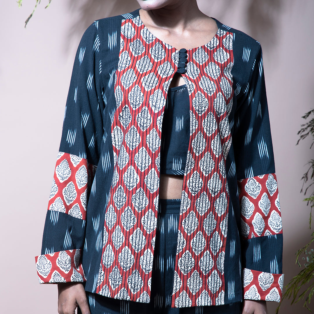 Printed coordset black