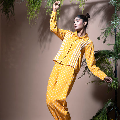 Yellow printed coordset