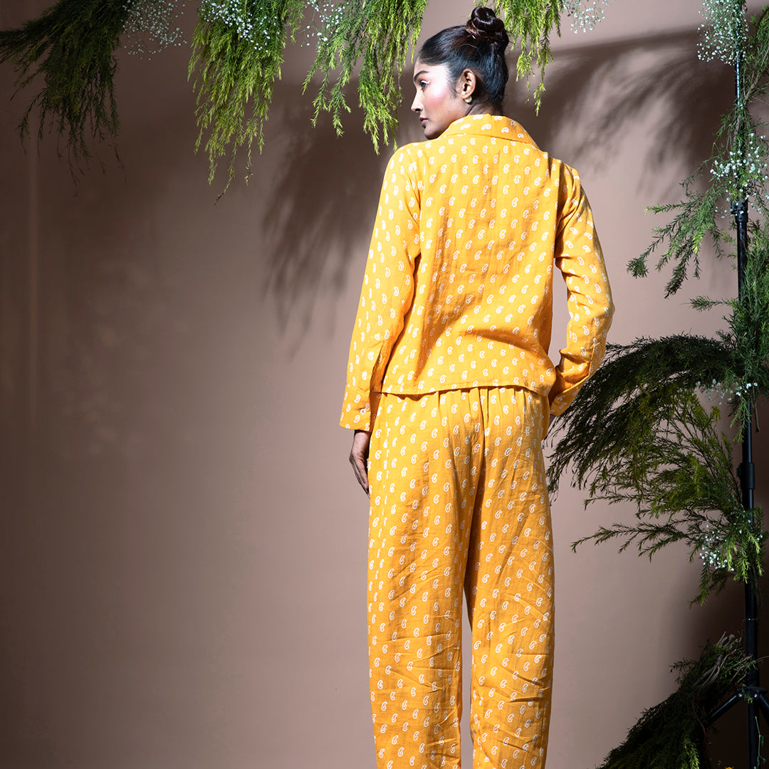 Yellow printed coordset