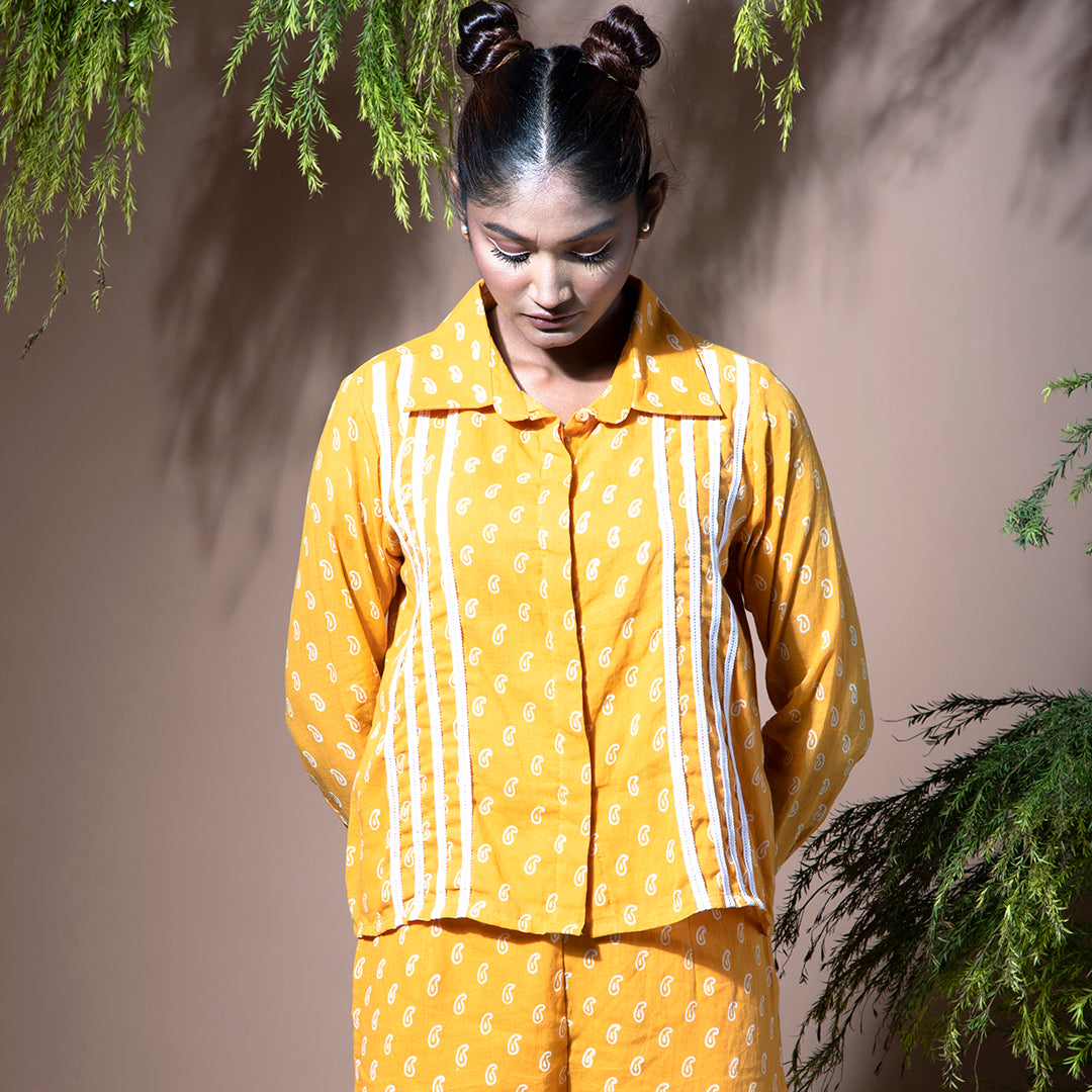 Yellow printed coordset