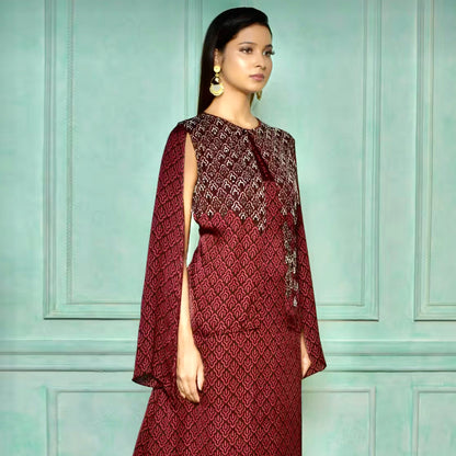 Printed modal stylish party wear