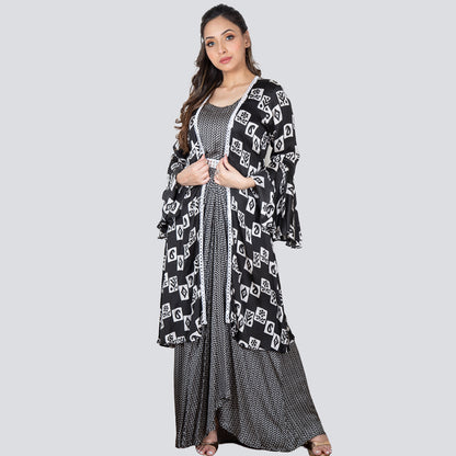 Drape dress with belt