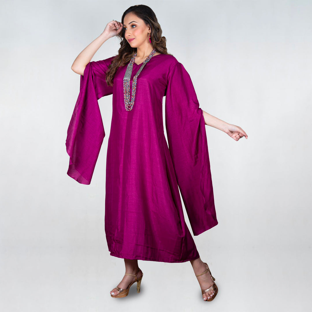 Stylish sleeves dress