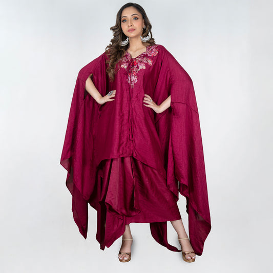 Drape shirt with anti fit top